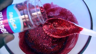 How To Make Frozen Elsa Hot Red Sparkle Glitter Slime