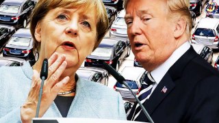 MERKEL CAVES IN: Germany 'to offer to scrap EU tax on cars' in Trump victory