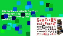 this books is available Southern Insurgency: The Coming of the Global Working Class (Wildcat) For