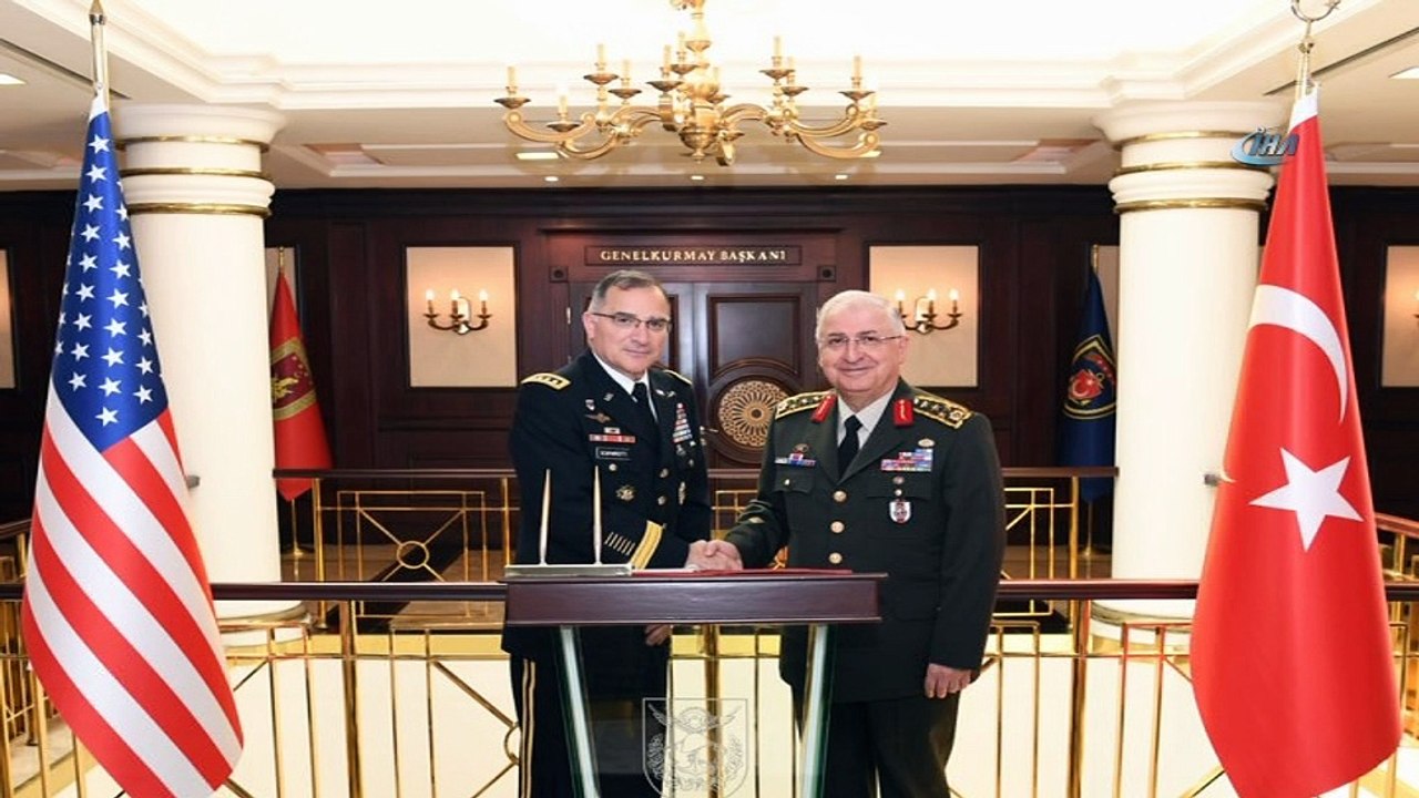 ABD Avrupa Kuvvetleri Komutanı Orgeneral Curtis M. Scaparrottı, Genelkurmay Başkanı Orgeneral Yaşar Güler’i ziyaret etti