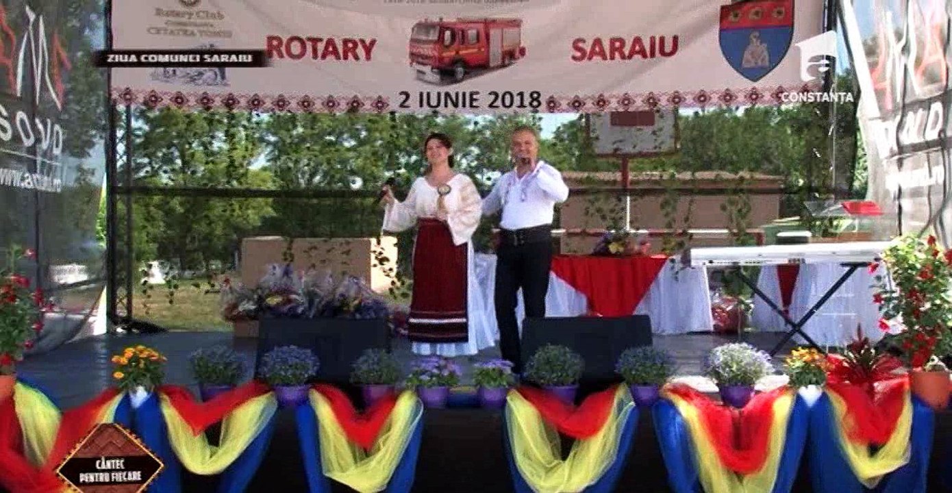 Elena Platica si Costel Atanasof - Ziua comunei Saraiu, judetul Constanta - 2018 (Cantec pentru fiecare - Antena 1 Constanta -  17.06.2018)
