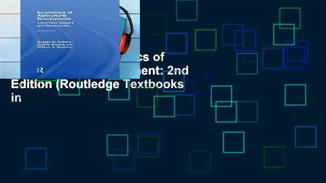 Trial Ebook  Economics of Agricultural Development: 2nd Edition (Routledge Textbooks in