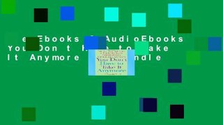 viewEbooks & AudioEbooks You Don t Have to Take It Anymore For Kindle