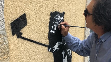 Nouveau graff de Blek Le Rat