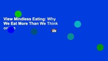 View Mindless Eating: Why We Eat More Than We Think online