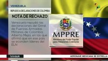 Venezuela rechaza declaraciones de comandante colombiano