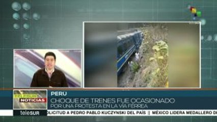 Video herunterladen: Choque de dos trenes en Machu Picchu deja varios heridos