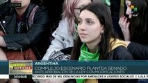 teleSUR noticias. Argentina: tensión por debate de ley del aborto
