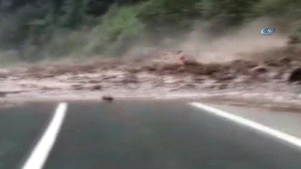 Ayder Yaylası Yolu Heyelan Nedeniyle Ulaşıma Kapandı