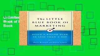 Unlimited acces Little Blue Book of Marketing, The Book