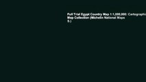 Full Trial Egypt Country Map 1:1,000,000: Cartographia Map Collection (Michelin National Maps S.)