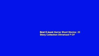Best E-book Horror Short Stories: 20 Story Collection D0nwload P-DF