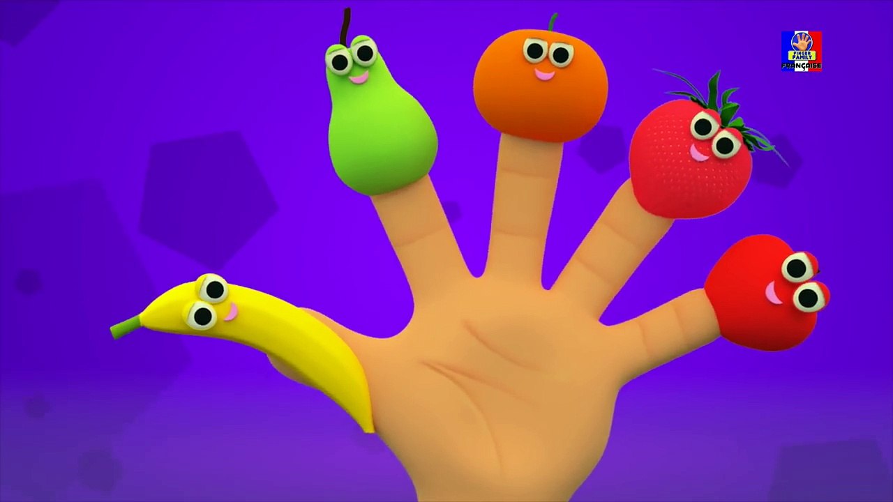 Fruits doigt famille | Comptines pour enfants | bébé rimes | School Rhymes | Fruits Finger Family