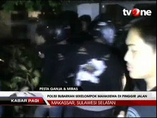 Penggerebekan Mahasiswa saat Pesta Ganja dan Miras