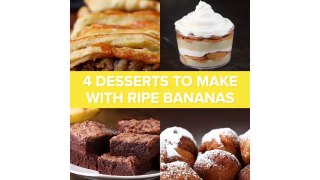 4 Desserts To Make With Ripe Bananas