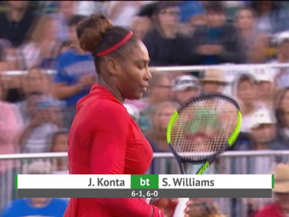 Konta hands Serena heaviest defeat of career