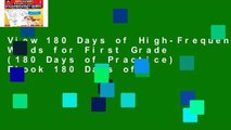 View 180 Days of High-Frequency Words for First Grade (180 Days of Practice) Ebook 180 Days of