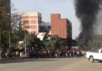Smoke Rises in Central Harare As Preliminary Election Results Released