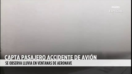 Capta pasajero accidente de avión en Durango