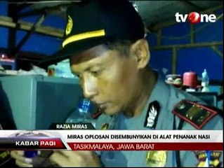 Hindari Razia, Miras Disembunyikan di Alat Penanak Nasi