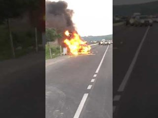 Perfshihet ne flake nje automjet ne rrugen e Velipojes