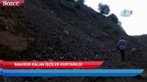 Artvin’de mahsur kalan 4 işçi kurtarıldı