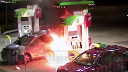 Pyromane - il tente d'enflammer une station service !