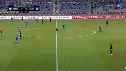 Dzon Delarge Goal - Qarabag 3-0 Kukesi