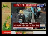मुंबई: सड़क पर गड्ढे से एक ट्रक ऑटो के ऊपर पलटा, ऑटो में सवार एक शख्स की मौत