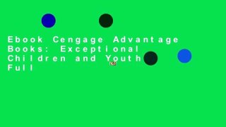 Ebook Cengage Advantage Books: Exceptional Children and Youth Full