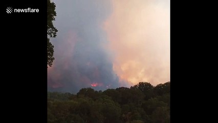 ‘Those flames don’t look good’: Resident films River Fire before mandatory evacuation