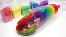 How To Make Cocktail Glitter Rainbow Slime Clay DIY 반짝이 칵테일 무지개 슬라임 액체괴물 만들기