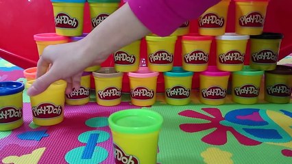 24 COLOR PLAY DOH surprise pack unboxing gyurma játék