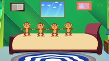 Five Little Monkeys | Kindergarten Nursery Rhymes For Toddlers | Kids Tv Nursery Rhymes