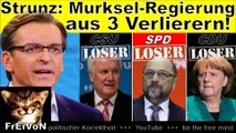 Claus STRUNZ: Fr. MURKSEL bastelt Regierung aus DREI VERLIERER-Parteien * SAT.1 Frühstücksfernsehen
