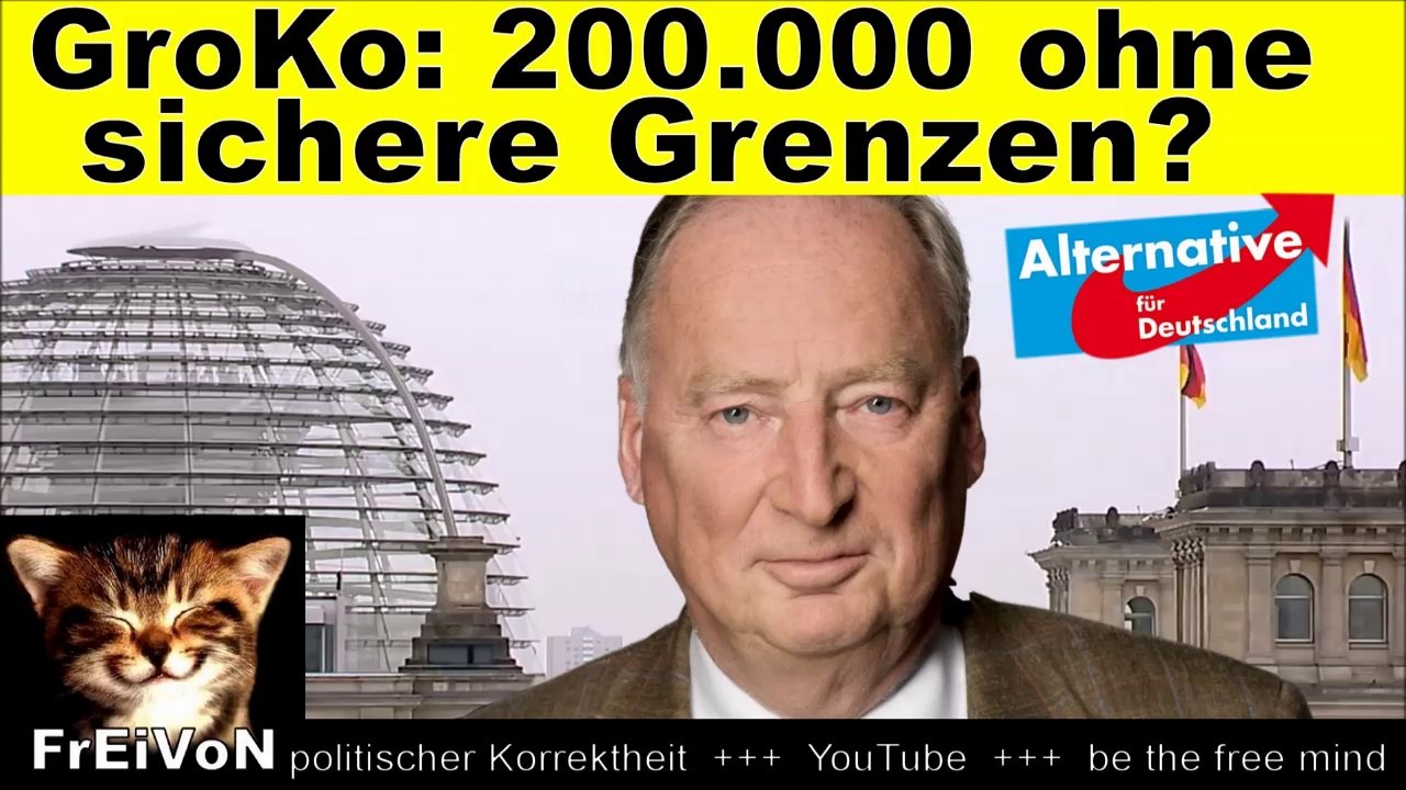 AfD * GroKo konzeptlos: 200.000 ohne GRENZSICHERUNG? MÄRCHEN von der FACHKRAFT * STATEMENT Gauland