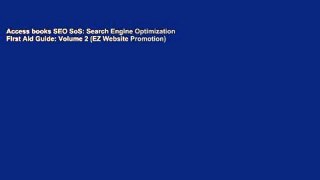 Access books SEO SoS: Search Engine Optimization First Aid Guide: Volume 2 (EZ Website Promotion)