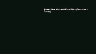 [book] New Microsoft Excel 2003 (Benchmark Series)