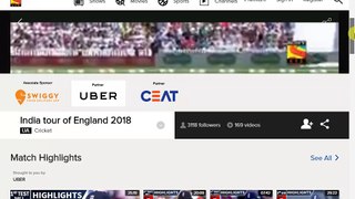 Watch England India Test Live  in India/Pakistan