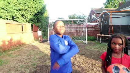 BRO VS TWIN SISTERS *IMPOSSIBLE* Football Challenge