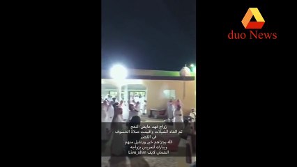 شاهد .. مافعله هذا العريس السعودي في حفل زواجه ليله خسوف القمر