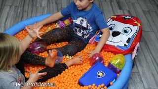 SURPRISE EGGS Paw Patrol + Blaze and Monster Machines Worlds Biggest Cheese Puff Surprise