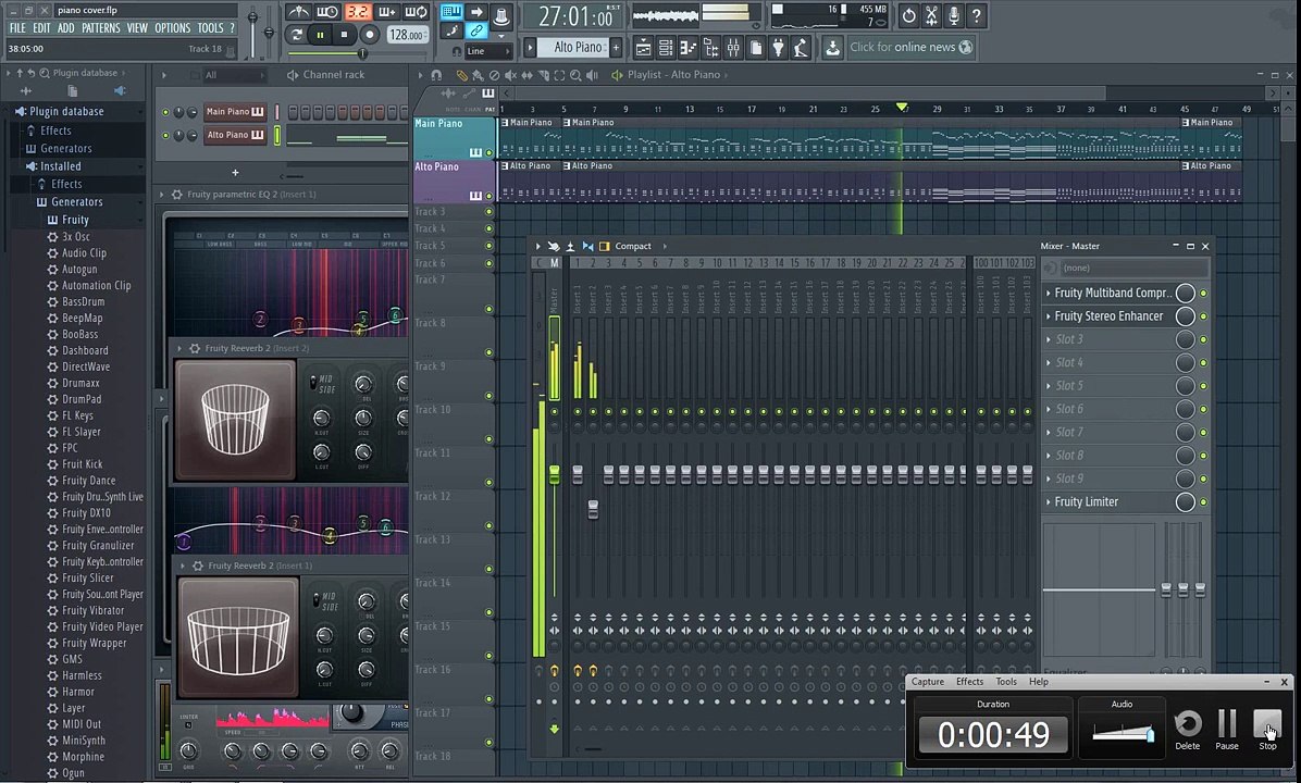 FL Studio Tutorial Video: David Guetta & Showtek Sun Goes Down (Piano Cover by D.A.A.)