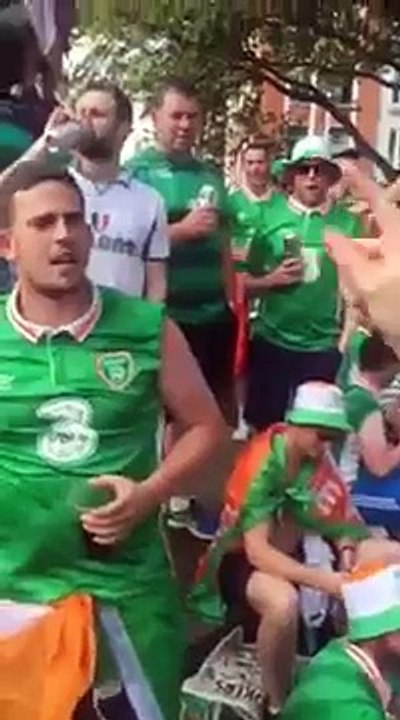 Irish Fans In Paris Singing James McClean Chant!!
