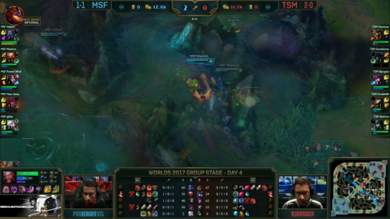 Misfits vs. Team SoloMid - Highlights - World Championship 2017 Play Group Stage