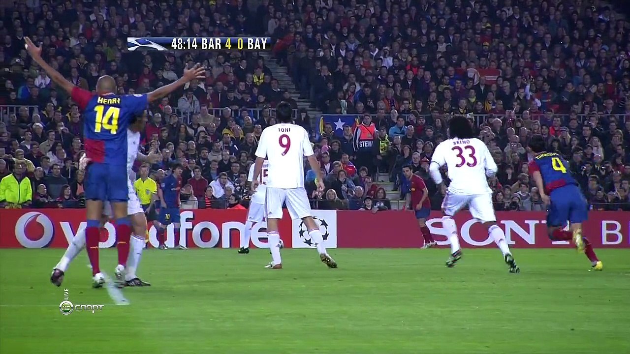 الشوط الثاني مباراة برشلونة و بايرن ميونيخ 4-0 ربع نهائي دوري الابطال 2009