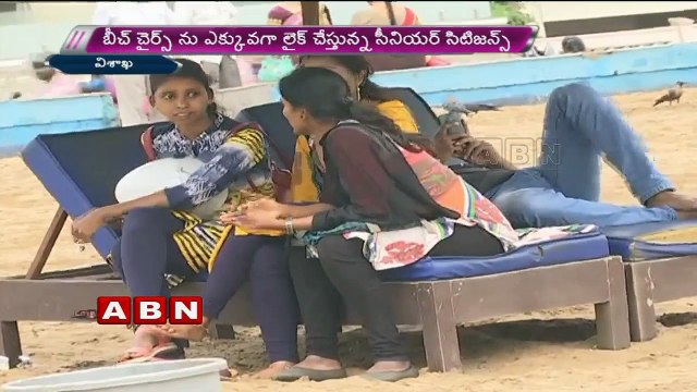 Beach Chairs The latest attraction In Rk Beach Vizag