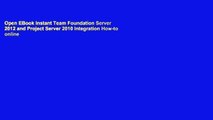 Open EBook Instant Team Foundation Server 2012 and Project Server 2010 Integration How-to online