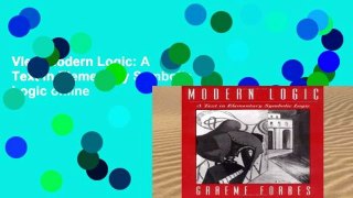 View Modern Logic: A Text in Elementary Symbolic Logic online