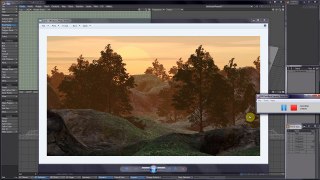 Create a beautiful Landscape with Sunset, Fog and Snowy Mountain Ranges Tutorial in Lightw